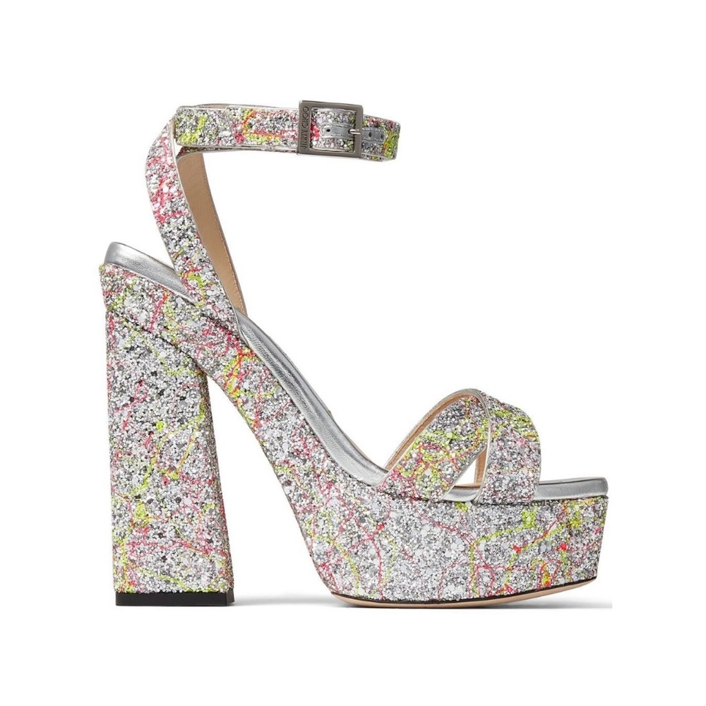 Jimmy Choo Gaia 140mm Embellished Platform Sandals